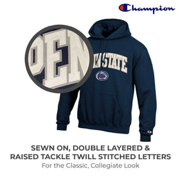 Penn State Nittany Lions Champion Adult Tackle Twill Hooded Sweatshirt - Navy