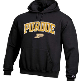 Purdue Boilermakers Champion Adult Tackle Twill Hooded Sweatshirt - Black