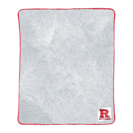 Rutgers Scarlet Knights NCAA Silk Sherpa College Throw Blanket - Crimson