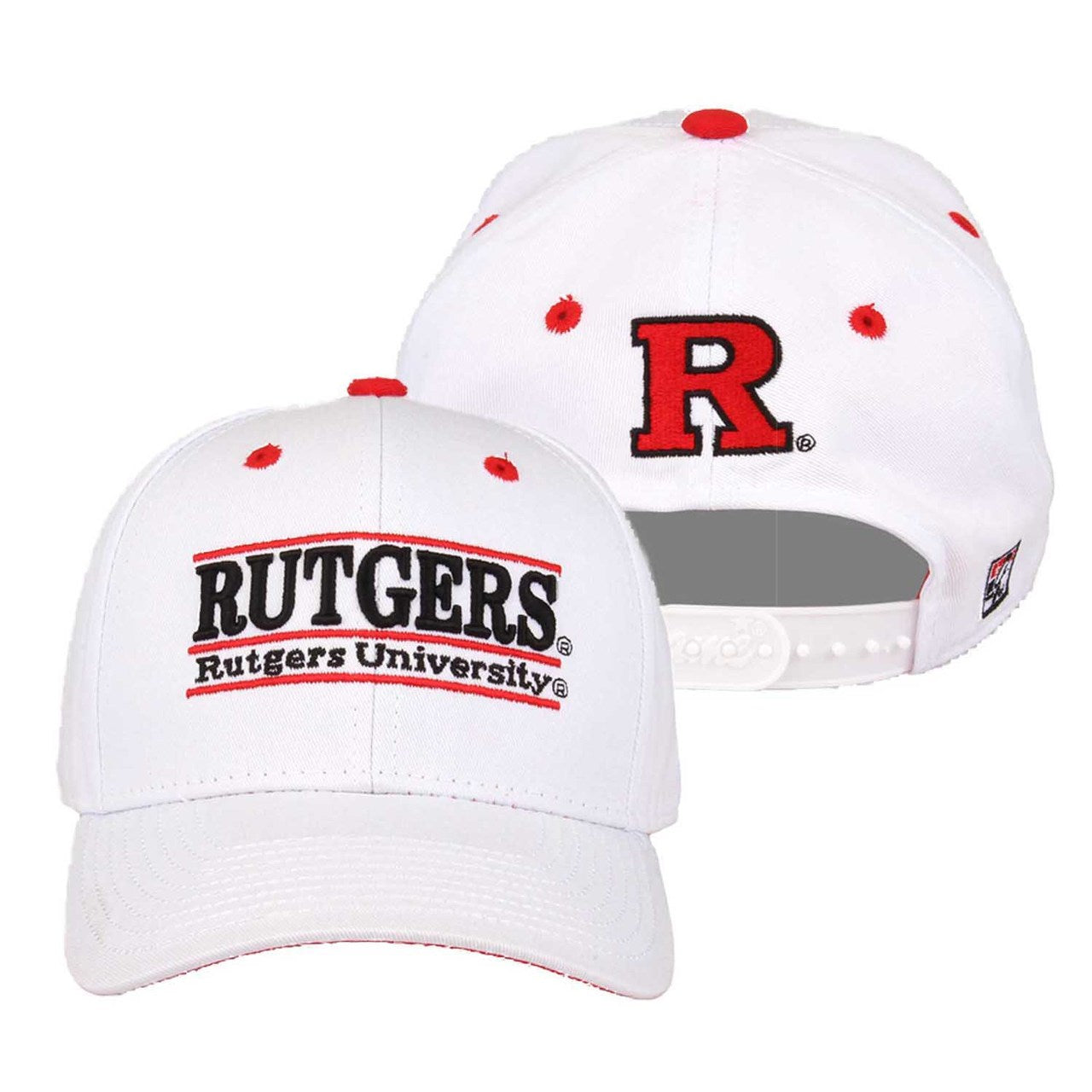 Rutgers Scarlet Knights  Adult Game Bar Adjustable Hat - White