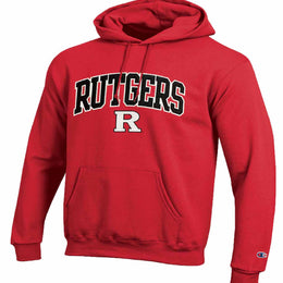 Rutgers Scarlet Knights Champion Adult Tackle Twill Hooded Sweatshirt - Red
