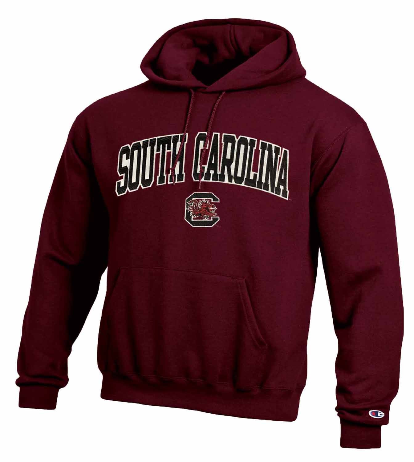 South Carolina Gamecocks Champion Adult Tackle Twill Hooded Sweatshirt - Maroon