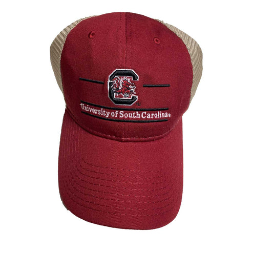 South Carolina Gamecocks  Adult Relaxed Khaki Meshback Snapback - Team Color
