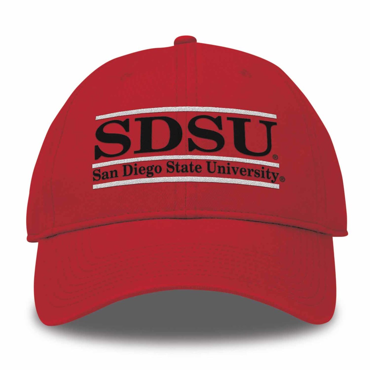 San Diego State Aztecs Adult Team Color Bar Logo Adjustable Hat - Red