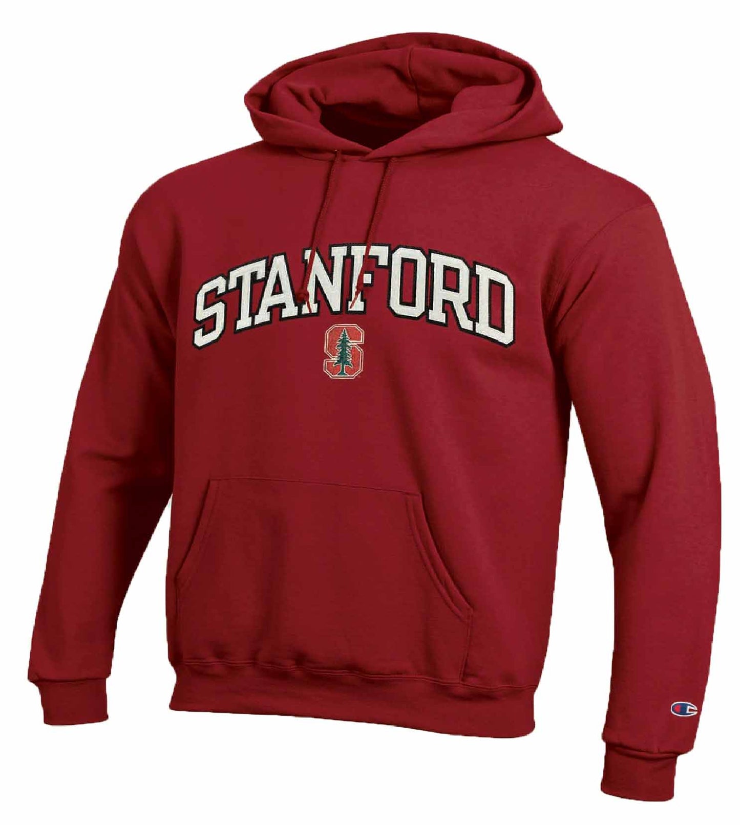 Stanford Cardinal Champion Adult Tackle Twill Hooded Sweatshirt - Cardinal