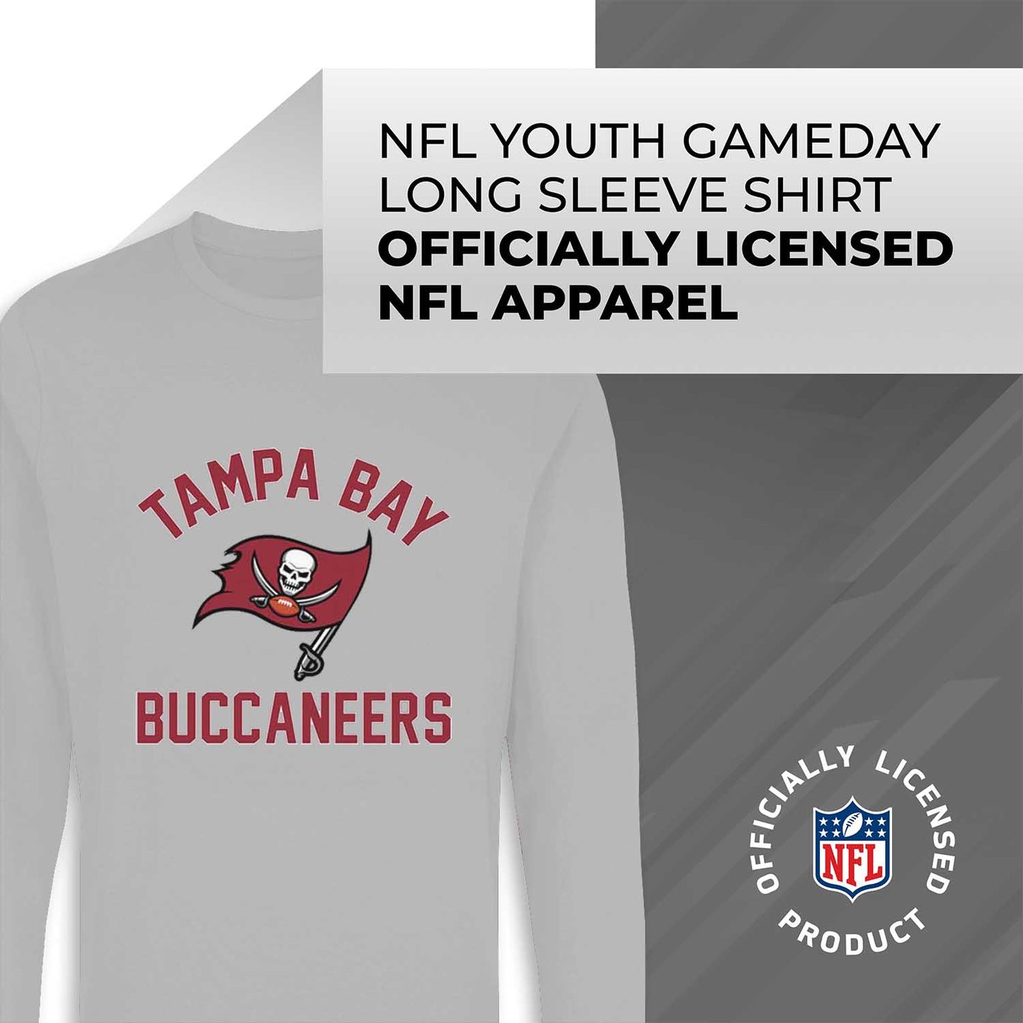 Tampa Bay Buccaneers NFL Youth Gameday Crewneck Sweatshirt - Gray