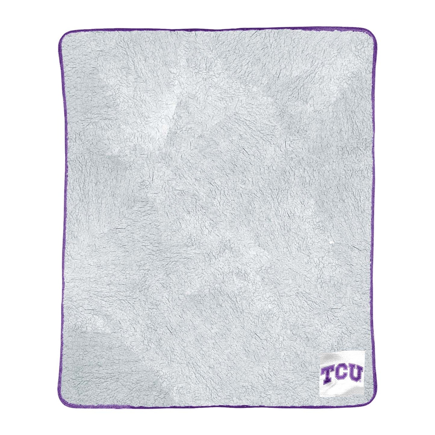 TCU Horned Frogs NCAA Silk Sherpa College Throw Blanket - Purple