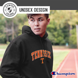 Tennessee Volunteers Champion Adult Tackle Twill Hooded Sweatshirt - Charcoal