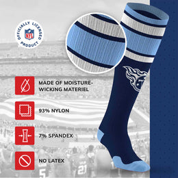 Tennessee Titans NFL Adult Compression Socks - Navy