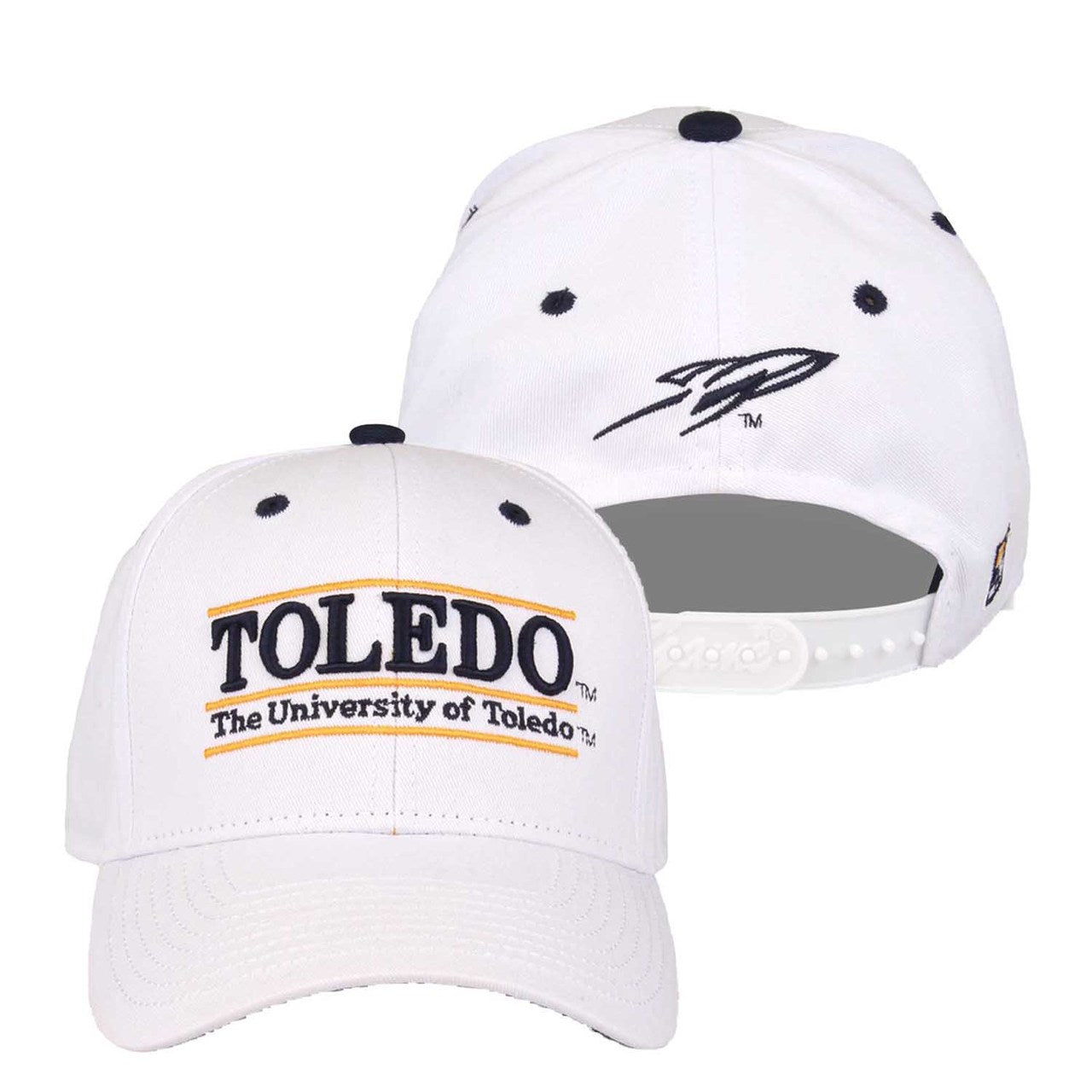 Toledo Rockets  Adult Game Bar Adjustable Hat - White