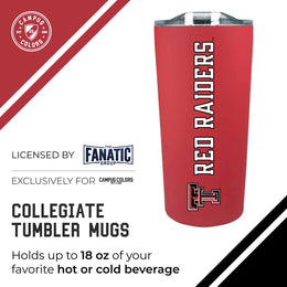 Texas Tech Red Raiders NCAA Stainless Steel Tumbler perfect for Gameday - Red