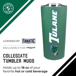 Tulane Green Wave NCAA Stainless Steel Tumbler perfect for Gameday - Green