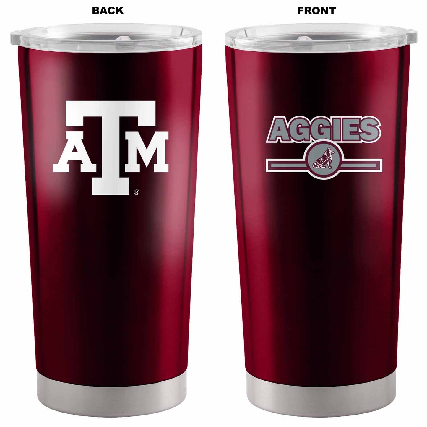Texas A&M Aggies 20 oz Overtime Insulated Stainless Steel Coffee and Travel Tumbler - Crimson