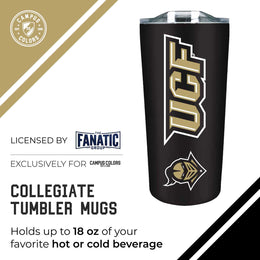 Central Florida Knights NCAA Stainless Steel Tumbler perfect for Gameday - Black
