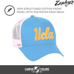 UCLA Bruins Zephyr Adult NCAA Rivalry Structured Meshback Adjustable Hat  - Team Color
