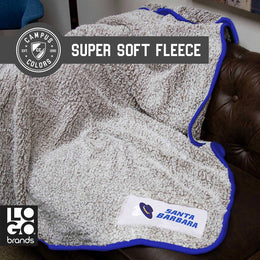 UCSB Gauchos Frosty Fleece 60 X 50 Blanket - Royal