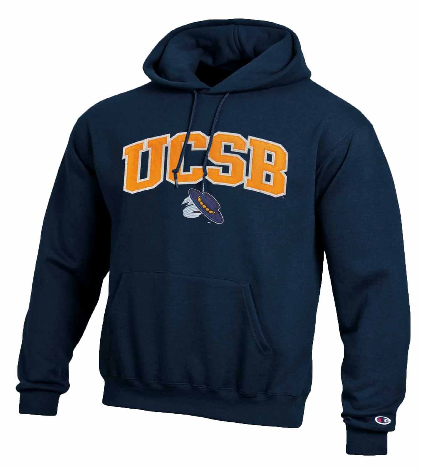 UCSB Gauchos Champion Adult Tackle Twill Hooded Sweatshirt - Navy