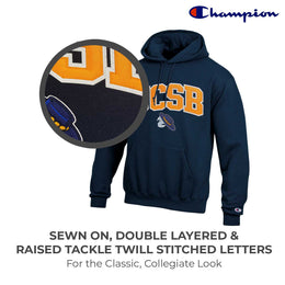UCSB Gauchos Champion Adult Tackle Twill Hooded Sweatshirt - Navy