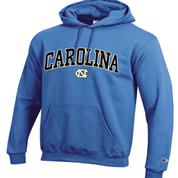 North Carolina Tar Heels Champion Adult Tackle Twill Hooded Sweatshirt - Light Blue