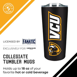 VCU Rams NCAA Stainless Steel Tumbler perfect for Gameday - Black