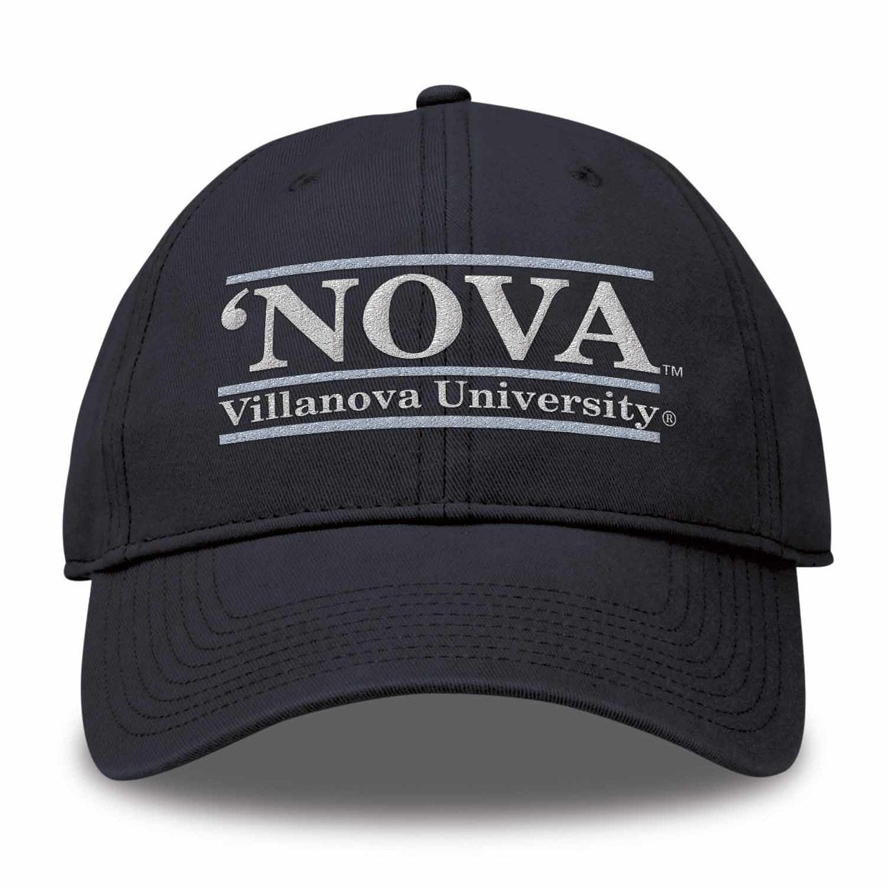 Villanova Wildcats Adult Team Color Bar Logo Adjustable Hat - Navy