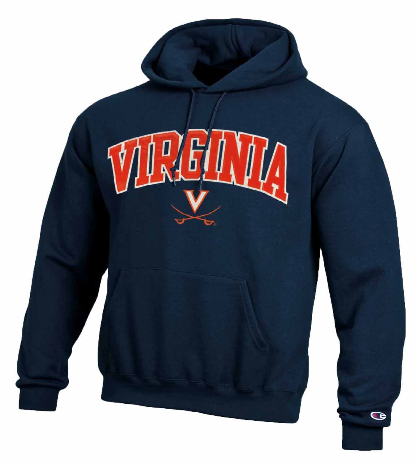 Virginia Cavaliers Champion Adult Tackle Twill Hooded Sweatshirt - Navy