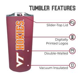 Virginia Tech Hokies NCAA Stainless Steel Tumbler perfect for Gameday - Maroon