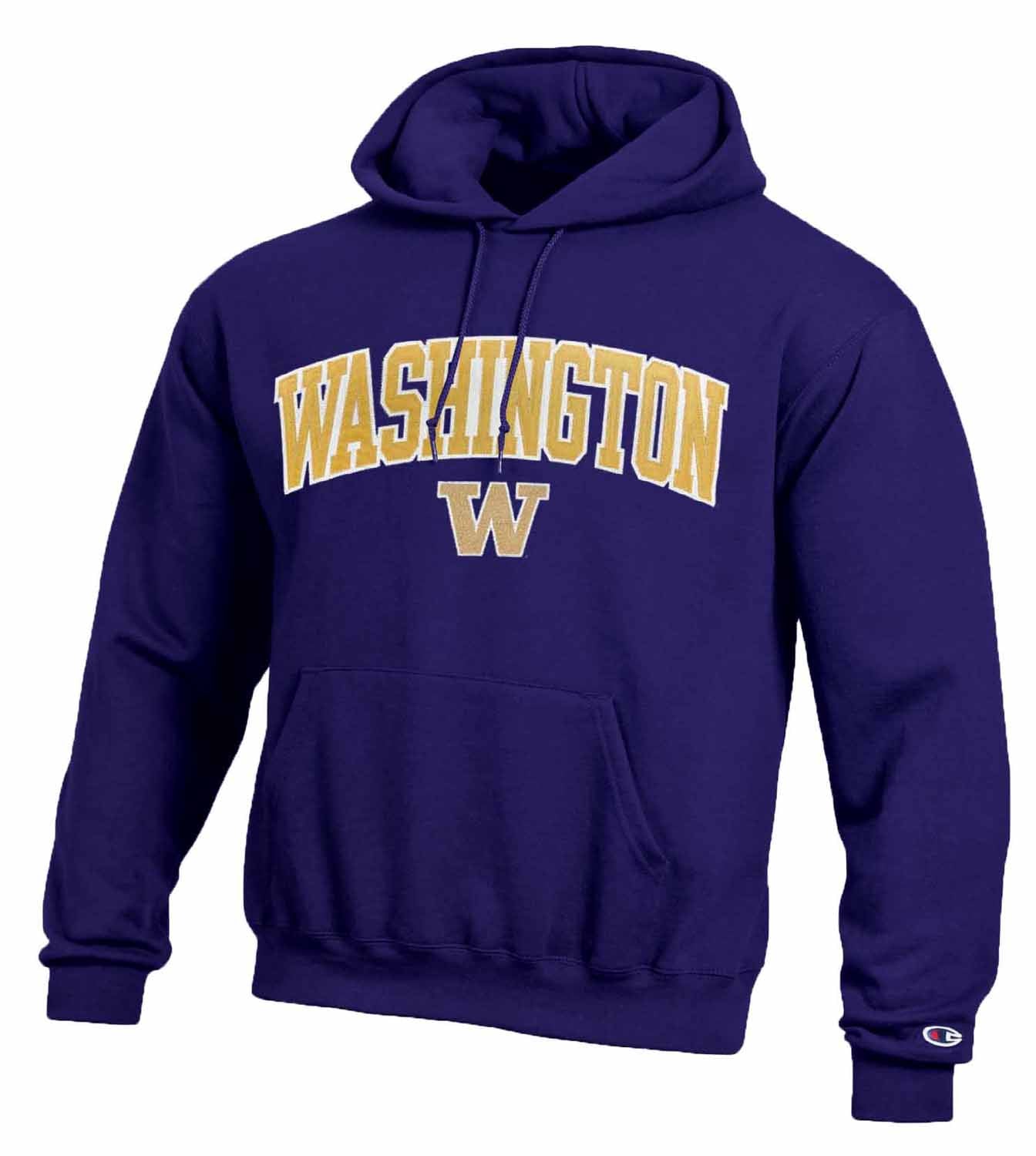 Washington Huskies Champion Adult Tackle Twill Hooded Sweatshirt - Purple
