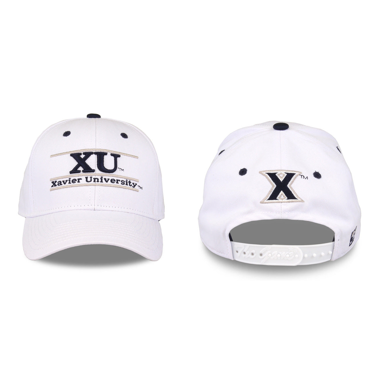 Xavier Musketeers  Adult Game Bar Adjustable Hat - White