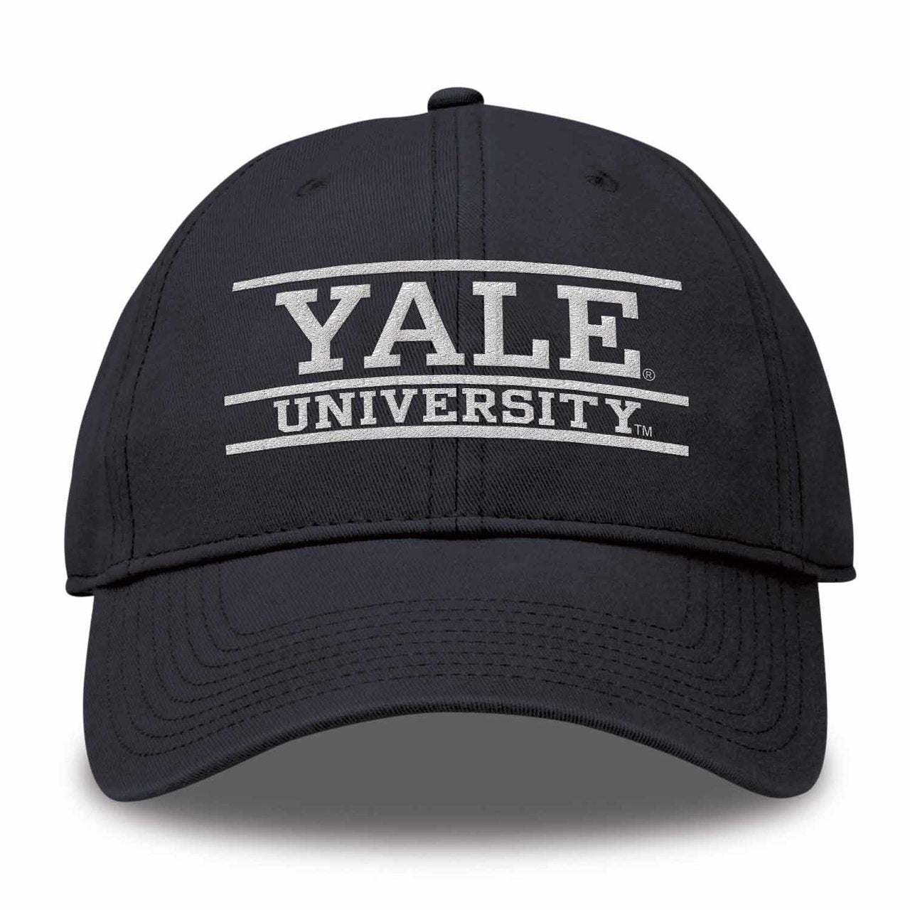 Yale Bulldogs Adult Team Color Bar Logo Adjustable Hat - Navy