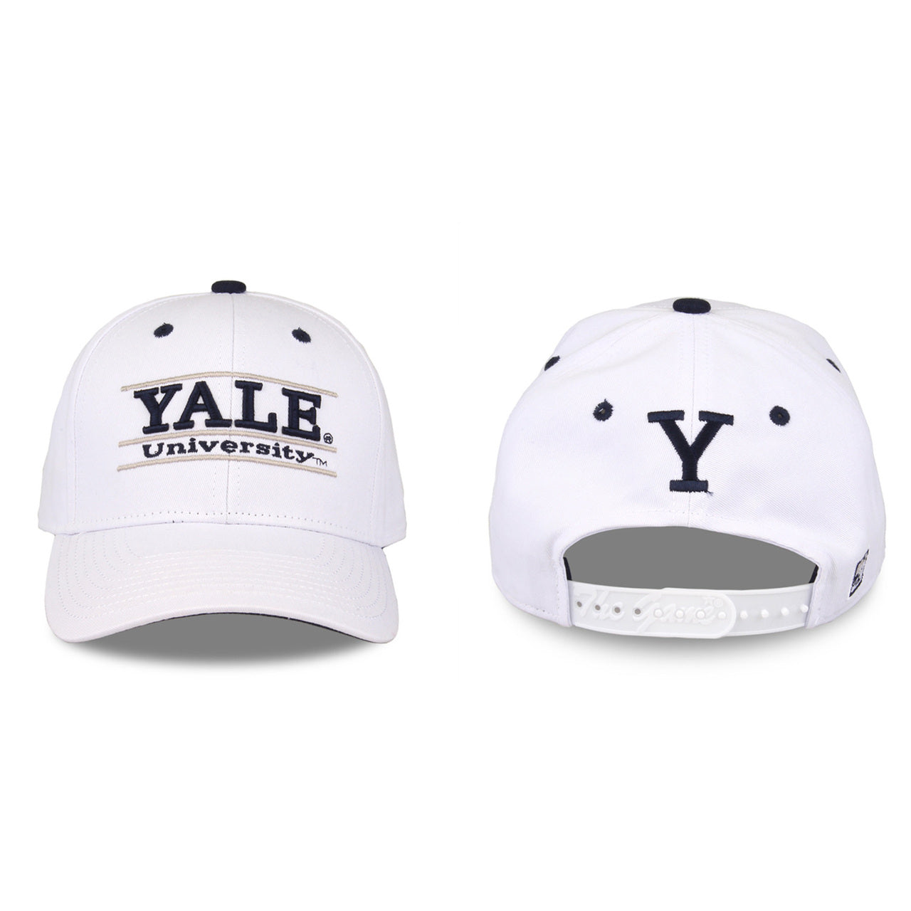 Yale Bulldogs  Adult Game Bar Adjustable Hat - White